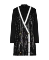 Balmain High-neck Sequinned Dress In Black