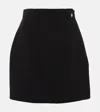 Balmain High-waisted Mini Skirt In Black