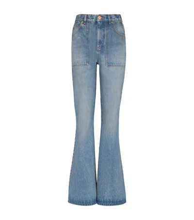 BALMAIN HIGH-RISE FLARED JEANS