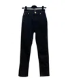 Balmain High-rise Slim Fit Jeans In Black