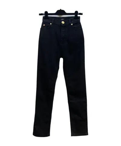 Balmain High-rise Slim Fit Jeans In Black