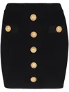 Balmain High Waist Buttoned Mini Skirt