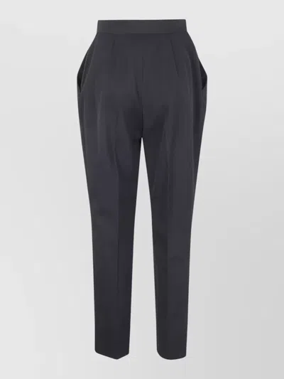 BALMAIN HIGH WAIST GRAIN DE POUDRE TROUSERS