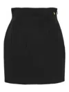 Balmain High-waisted Mini Skirt In Black