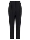 Balmain Tailored Pants Pleated Sash Detail In Black