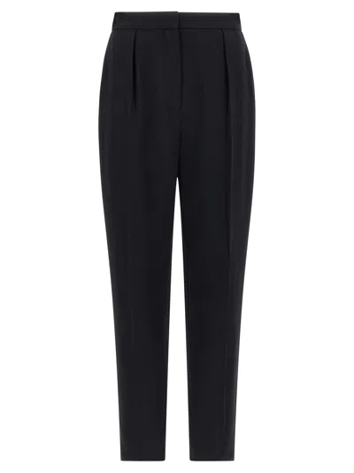 Balmain High Waist Pants In Black