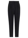 Balmain Tailored Pants Pleated Sash Detail In Black