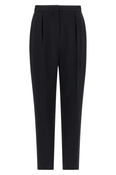 Balmain High Waist Pants In Black