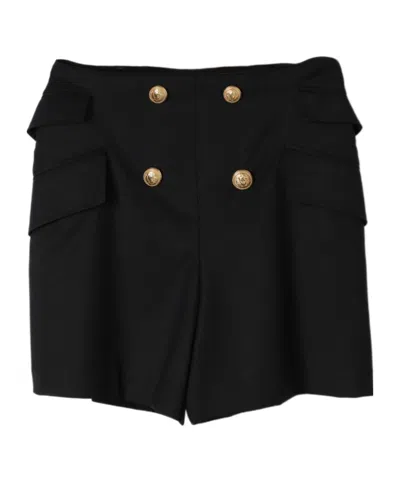 Balmain High-waist Smart Shorts In Black