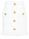 Balmain Mini Skirt In White