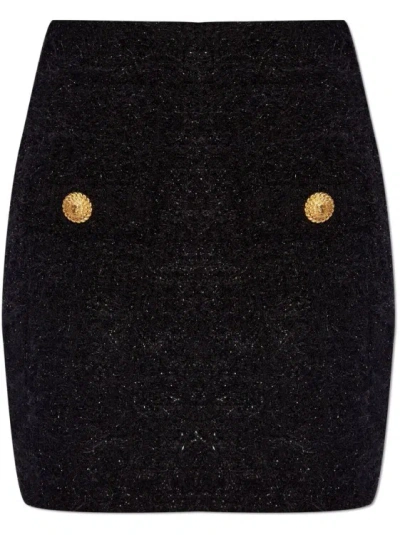 BALMAIN BALMAIN HIGH-WAISTED BOUCLÃƑÆ’Ã†Â€™ÃƑÂ€ŠÃ‚Â© MINISKIRT