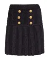 Balmain Women's Skirt With Buttons In Black