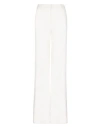 Balmain High-waisted Crepe Flare Pants In White