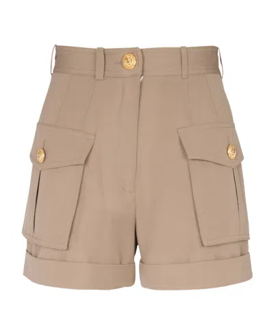 BALMAIN GRAIN DE POUDRE CARGO SHORTS
