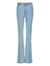 Balmain High-waisted Flared Jeans In Blue