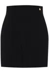 Balmain High-waisted Mini Skirt In Black