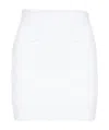 Balmain High-waisted Panelled Mini Skirt In White