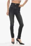 Balmain High-waisted Skinny Fit Jeans 12cm In Black