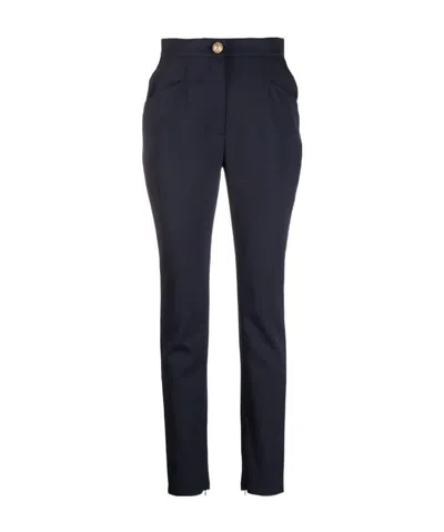 Balmain High-waisted Trousers In Black