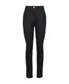 Balmain High-waisted Wool Skinny Trousers In Black