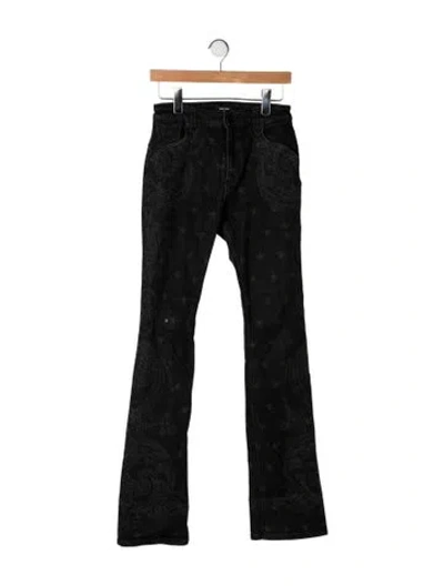 Pre-owned Balmain High-rise Flared Jeans In Black