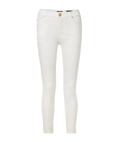 Balmain High-rise Skinny Jeans In White