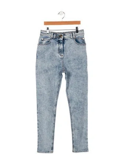Pre-owned Balmain High-rise Skinny Leg Jeans W/ Tags In White