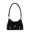 BALMAIN BALMAIN 'HOBO B-BUZZ' BLACK LEATHER BAG