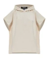 Balmain Hooded Logo Poncho In White