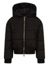 Balmain Hooded Pattern Jacket In Black