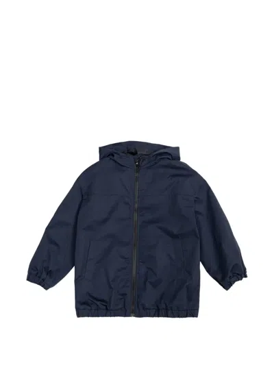 Balmain Kids' Hooded Rainwear In Blue