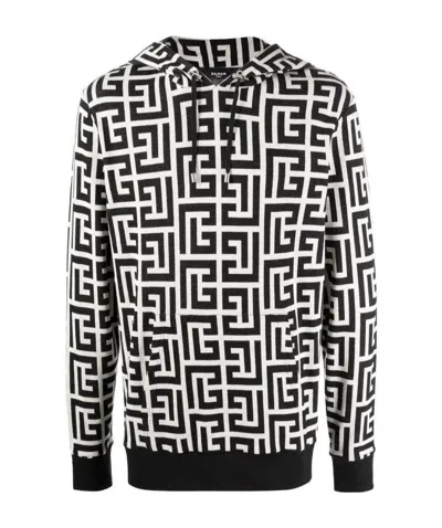Balmain Hoodie In Black