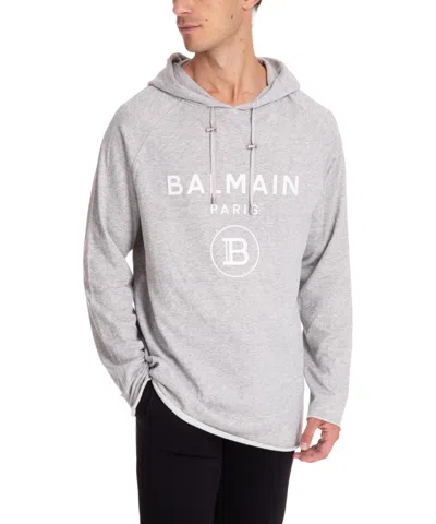 Balmain Hoodie In Gray