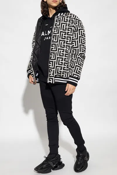 Balmain Hoodie With Logo In Black