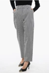 Balmain Houndstooth High-waisted Pants