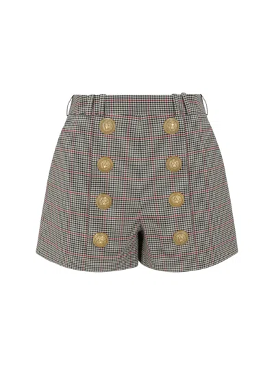 BALMAIN HOUNDSTOOTH SHORTS