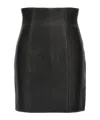 Balmain Hw Rolled Skirts In Black