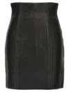 Balmain Hw Rolled Skirts In Black