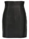 Balmain Hw Rolled Skirts In Black