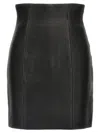 Balmain Hw Rolled Skirts In Black