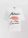Balmain Kiss Print T-shirt In White
