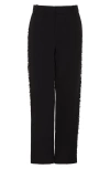 Balmain Imitation Pearl Constellation Embroidered Pants In Black/crystal