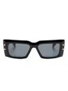 Balmain Imperial Square-frame Sunglasses In Black