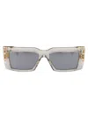 Balmain Eyewear Rectangle Frame Sunglasses In 145c Gry - Gld