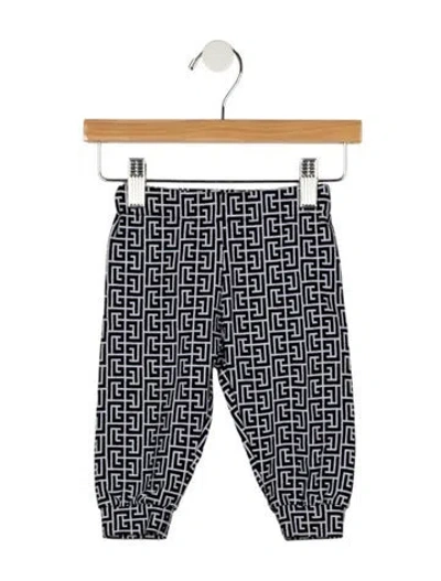 Pre-owned Balmain Babies' Infant Boys' Cotton Patterned Bottoms In Black