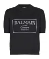 Balmain Item O-neck Short-sleeved T-shirt In Black