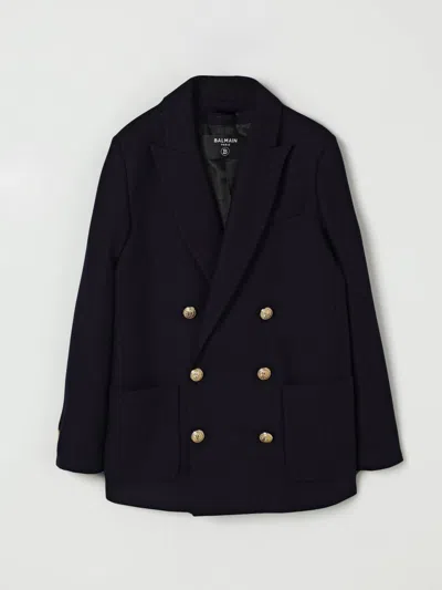 Balmain Jacket  Kids Color Blue In Black