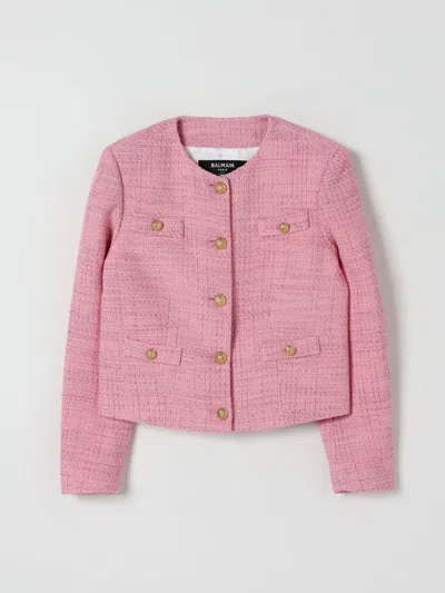 BALMAIN JACKET BALMAIN KIDS COLOR MULTICOLOR,H08670005