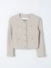 Balmain Round Collar Button Casual Jacket In Gold