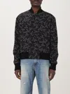 Balmain Printed Bomber Jacket - Men's - Viscose/cupro In Black